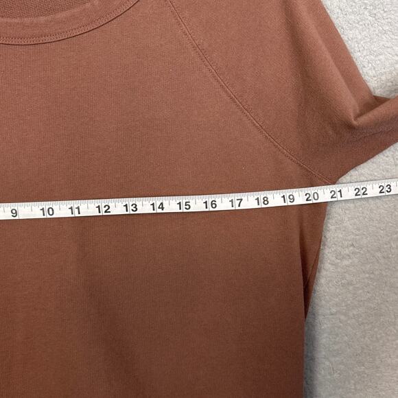 Standard James Perse Women's Fleece Crew Neck Sweatshirt Dress Brown Size 1 US-S - Picture 4 of 7